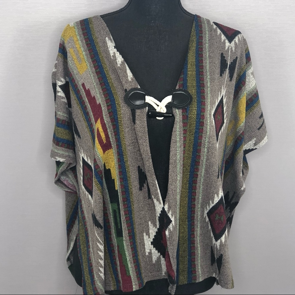 Yahada Southwest Sweater/Cover Up! SZ S